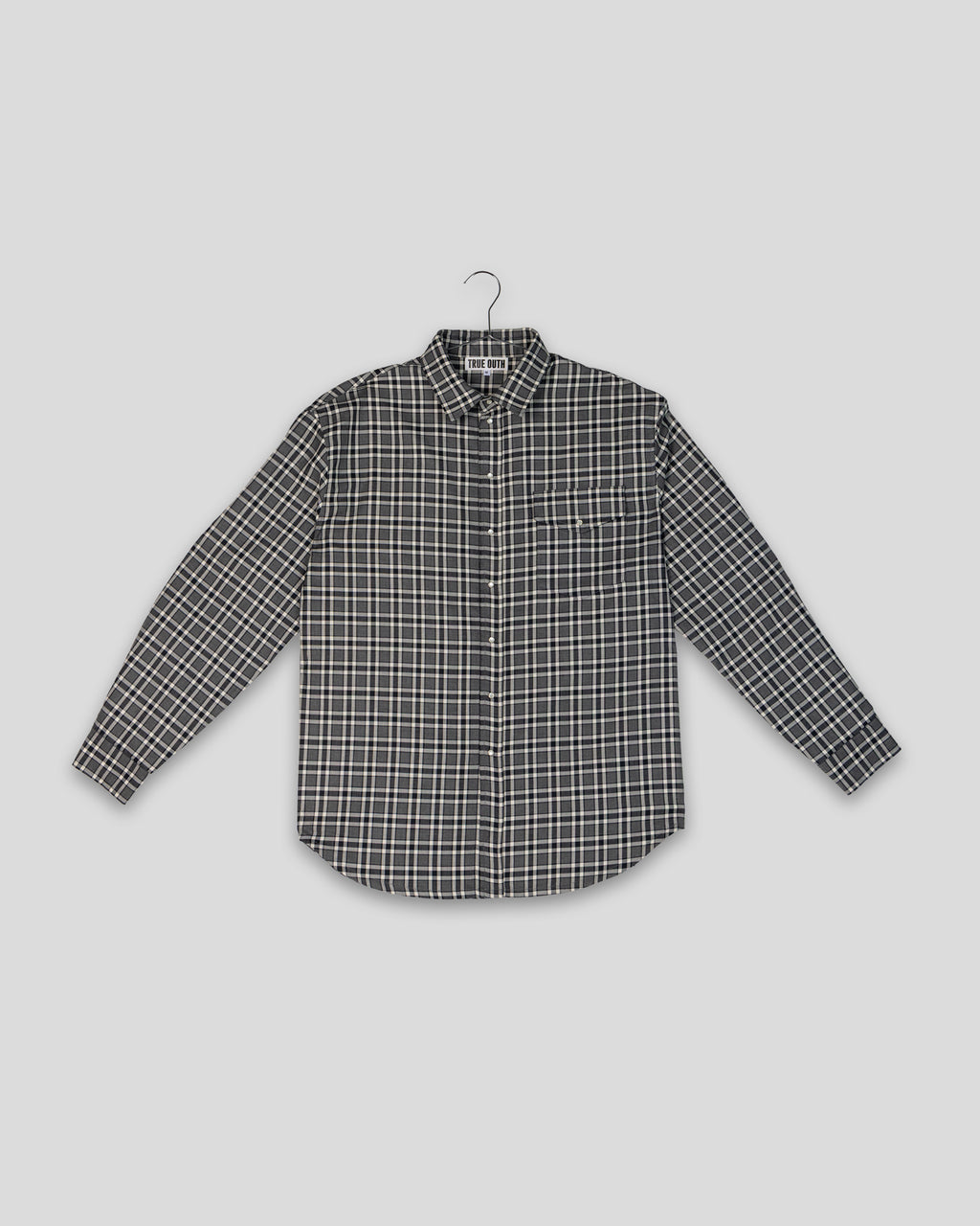 Plaid Shirt, Dark Grey