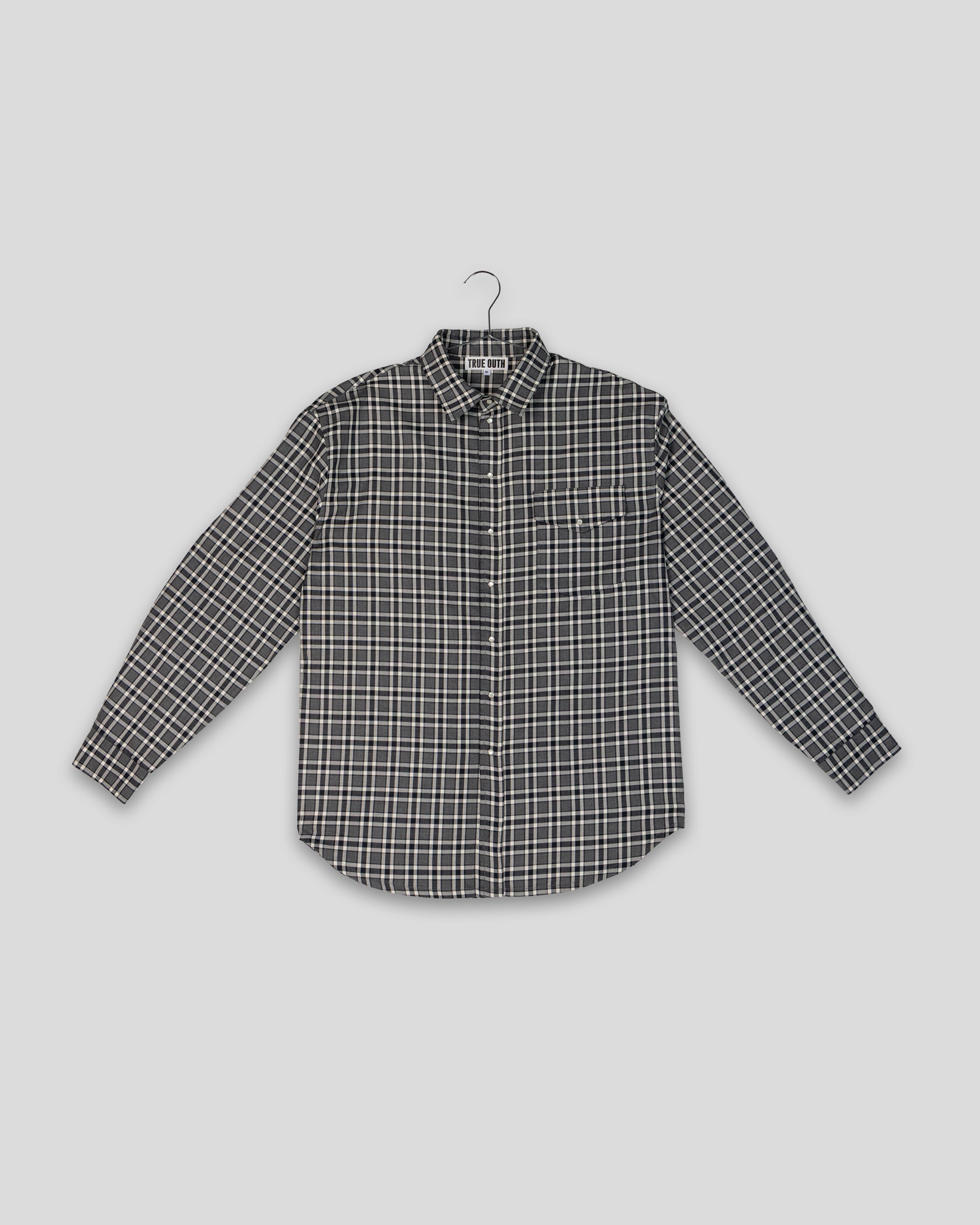Plaid Shirt, Dark Grey