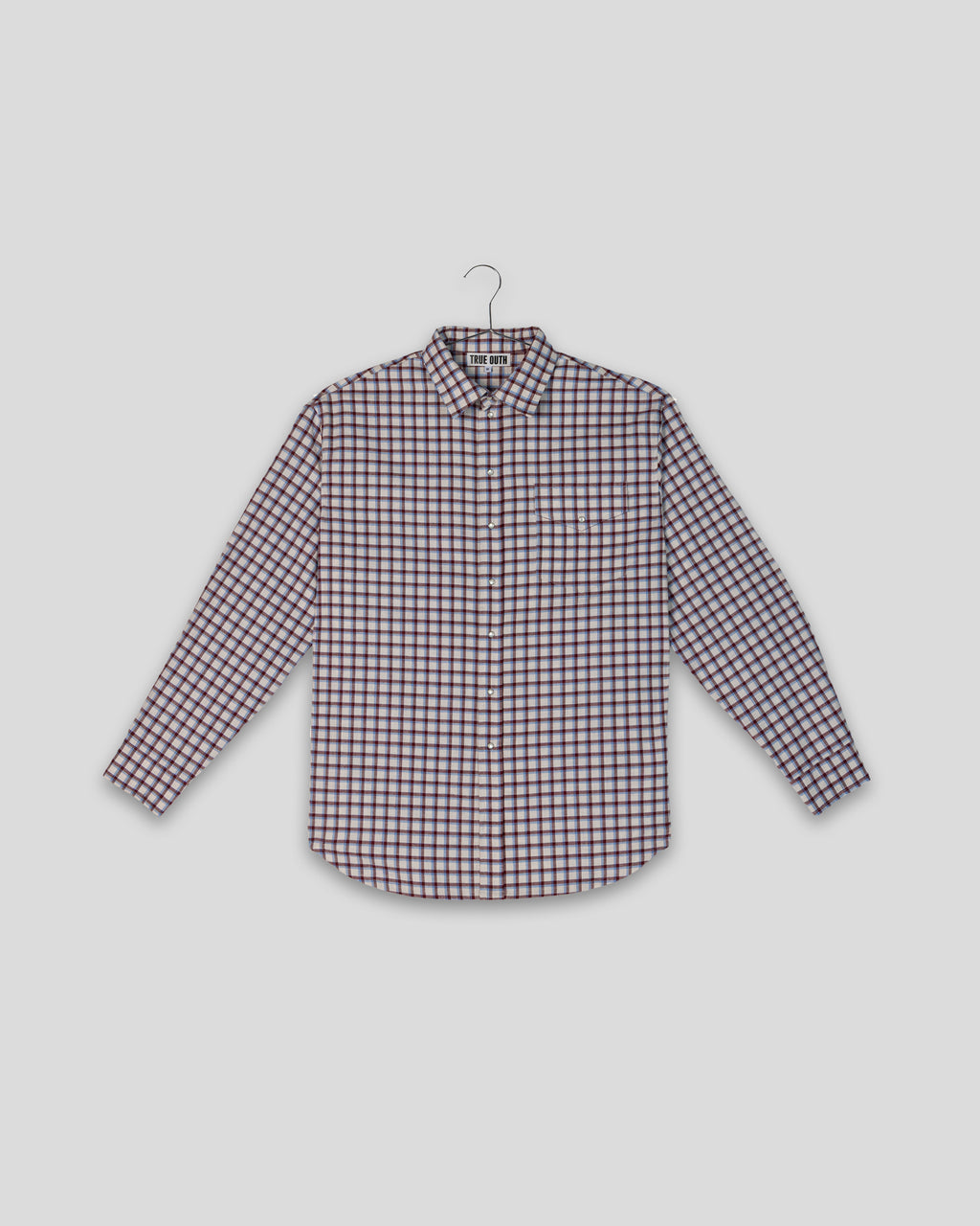 Plaid Shirt, Grey Red