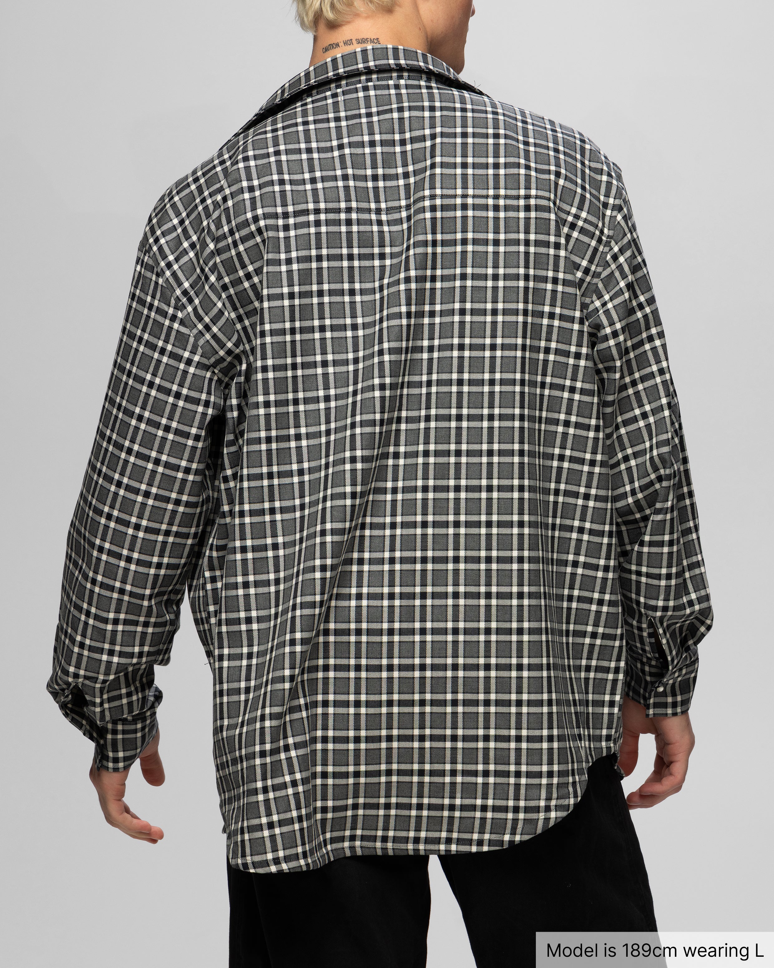Plaid Shirt, Dark Grey