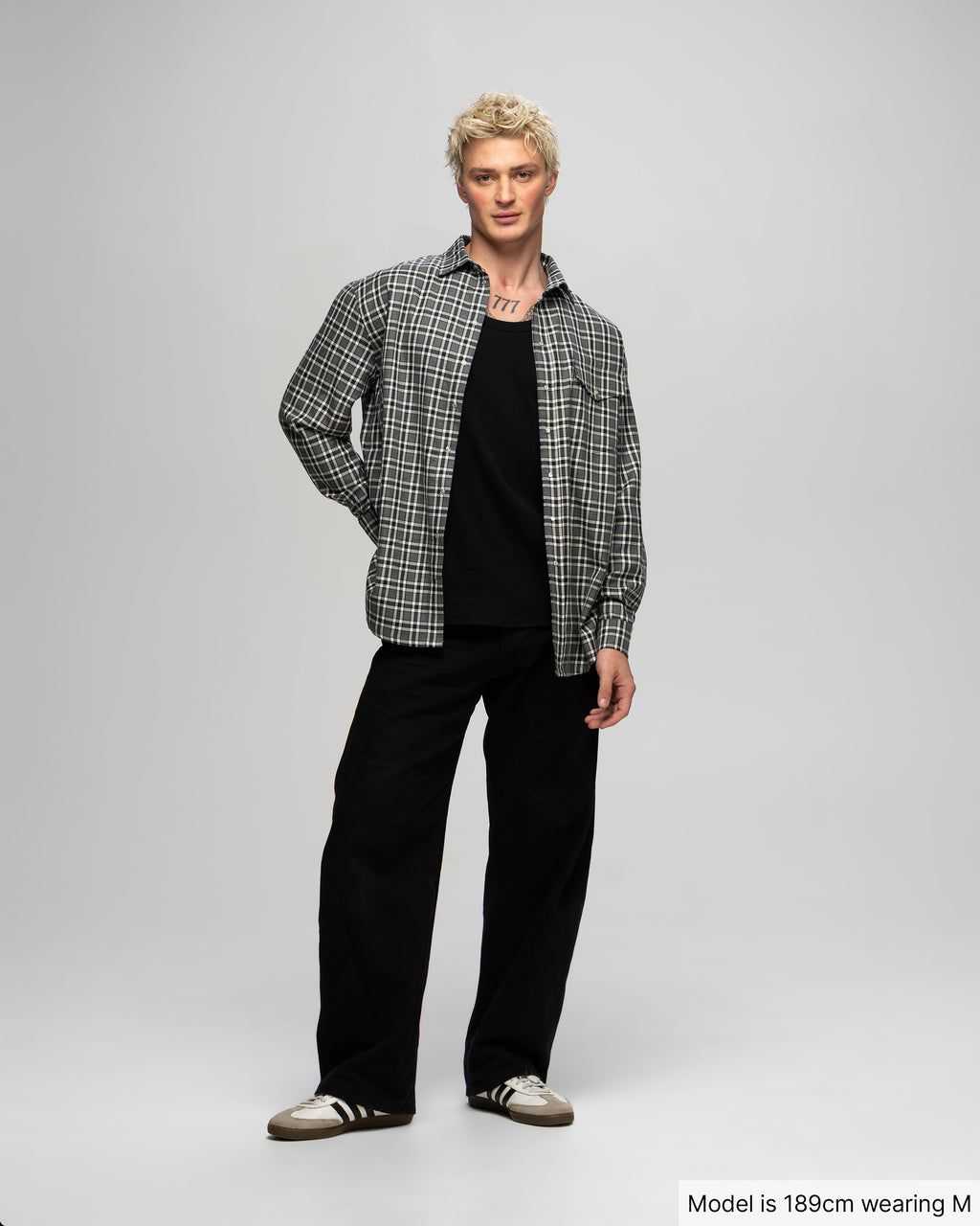 Plaid Shirt, Dark Grey