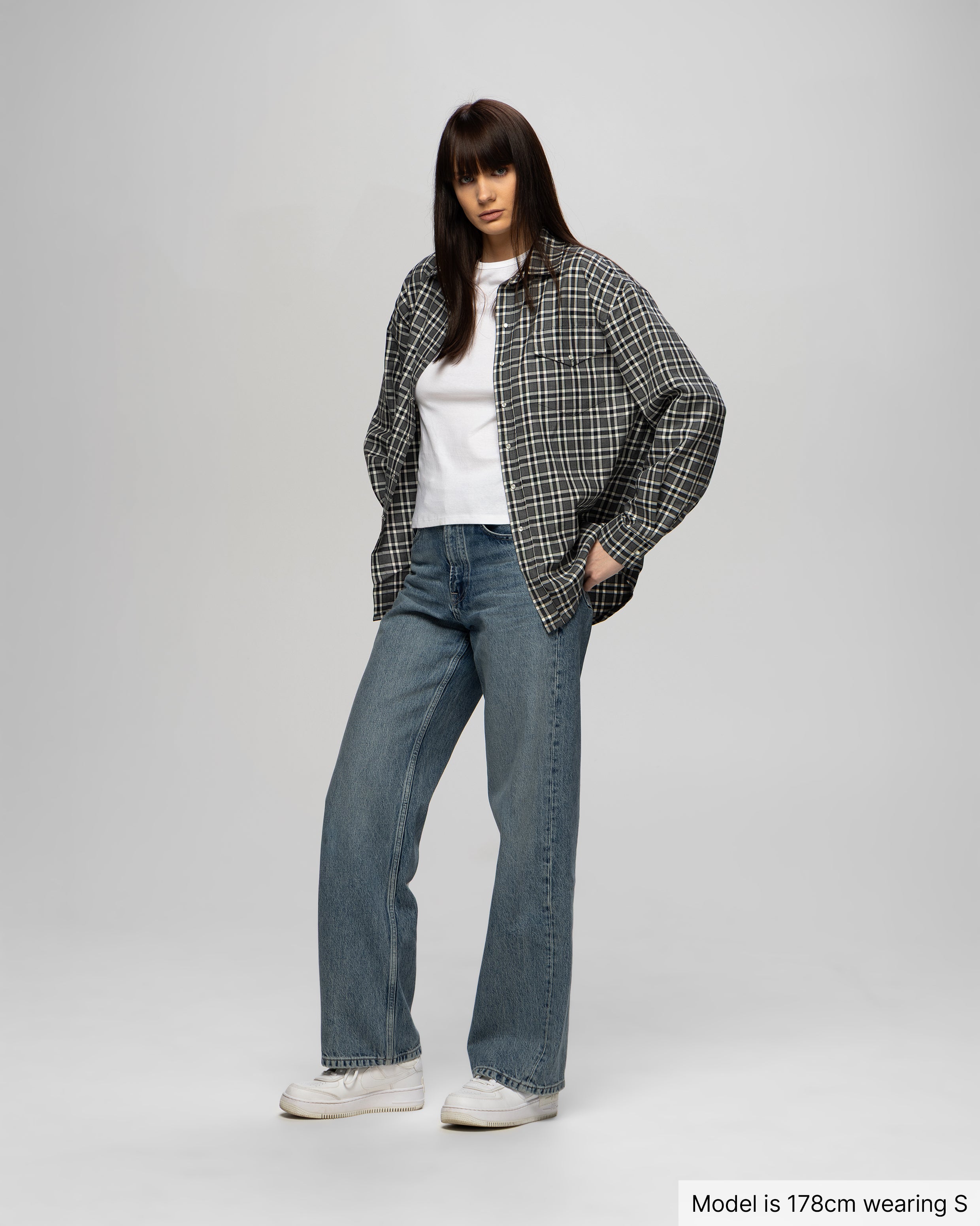 Plaid Shirt, Dark Grey