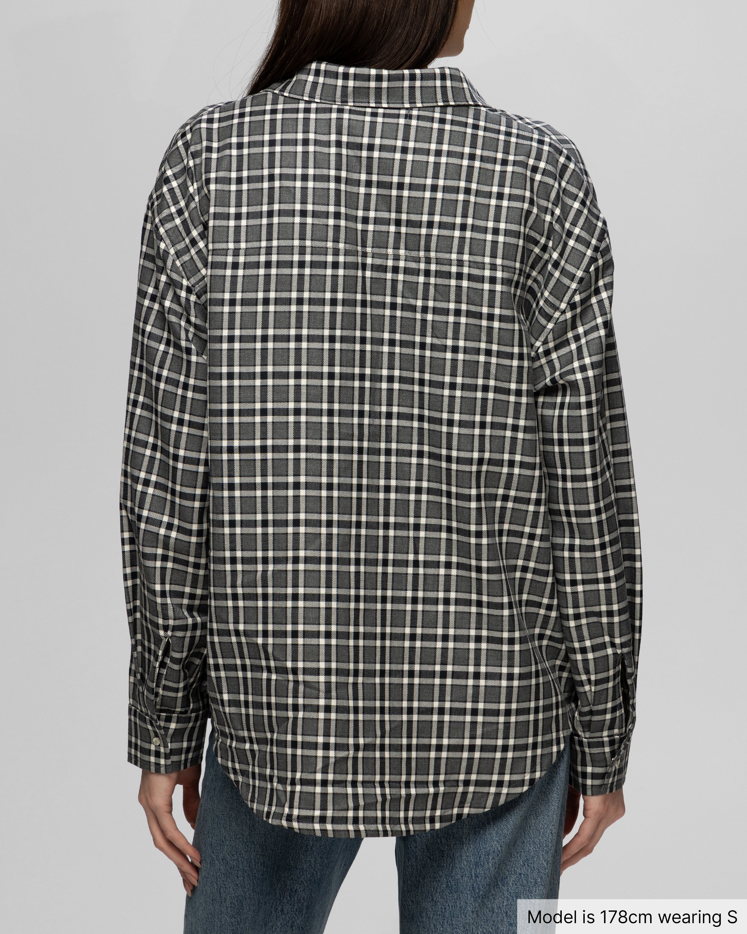 Plaid Shirt, Dark Grey