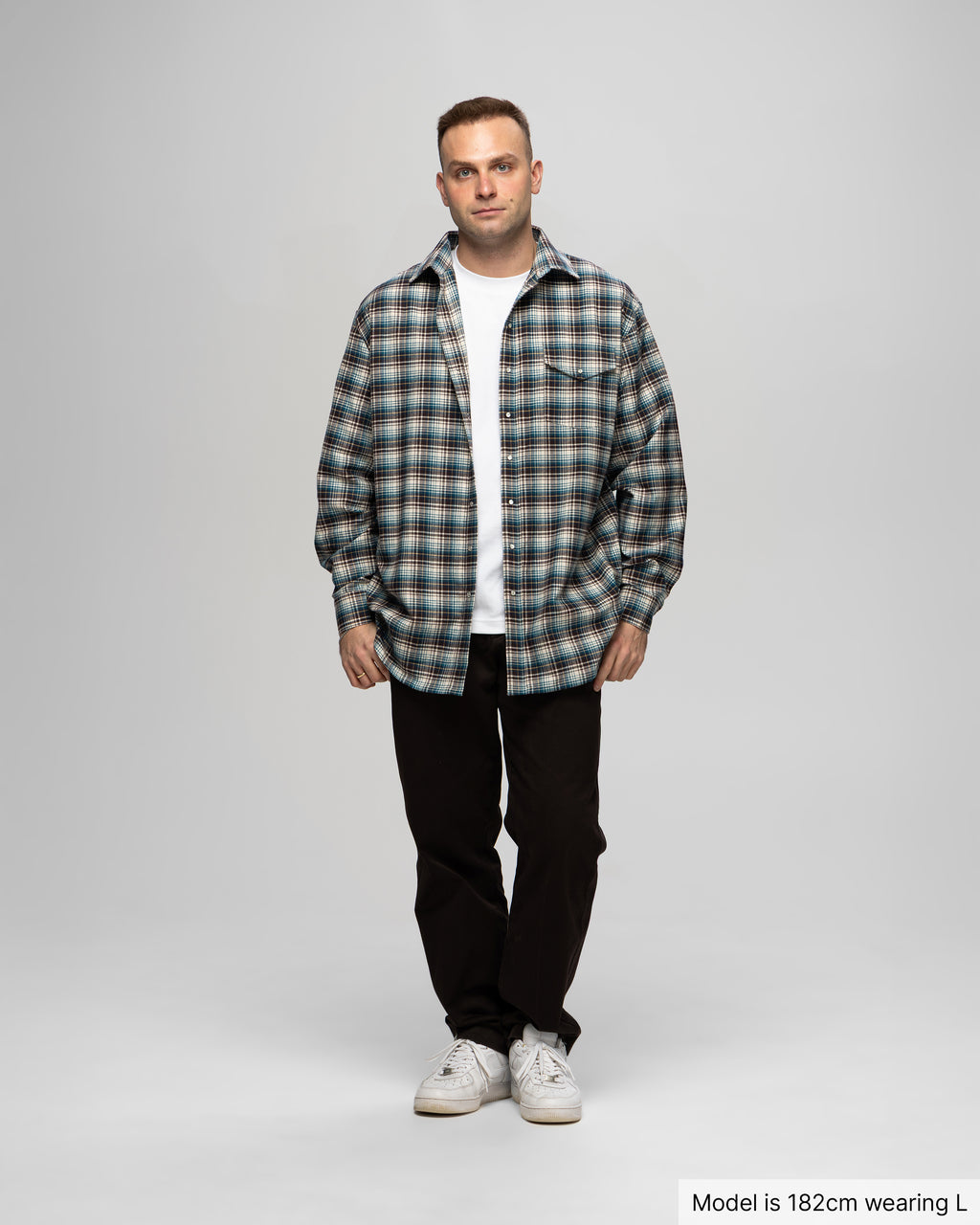 Plaid Shirt, Dark Green