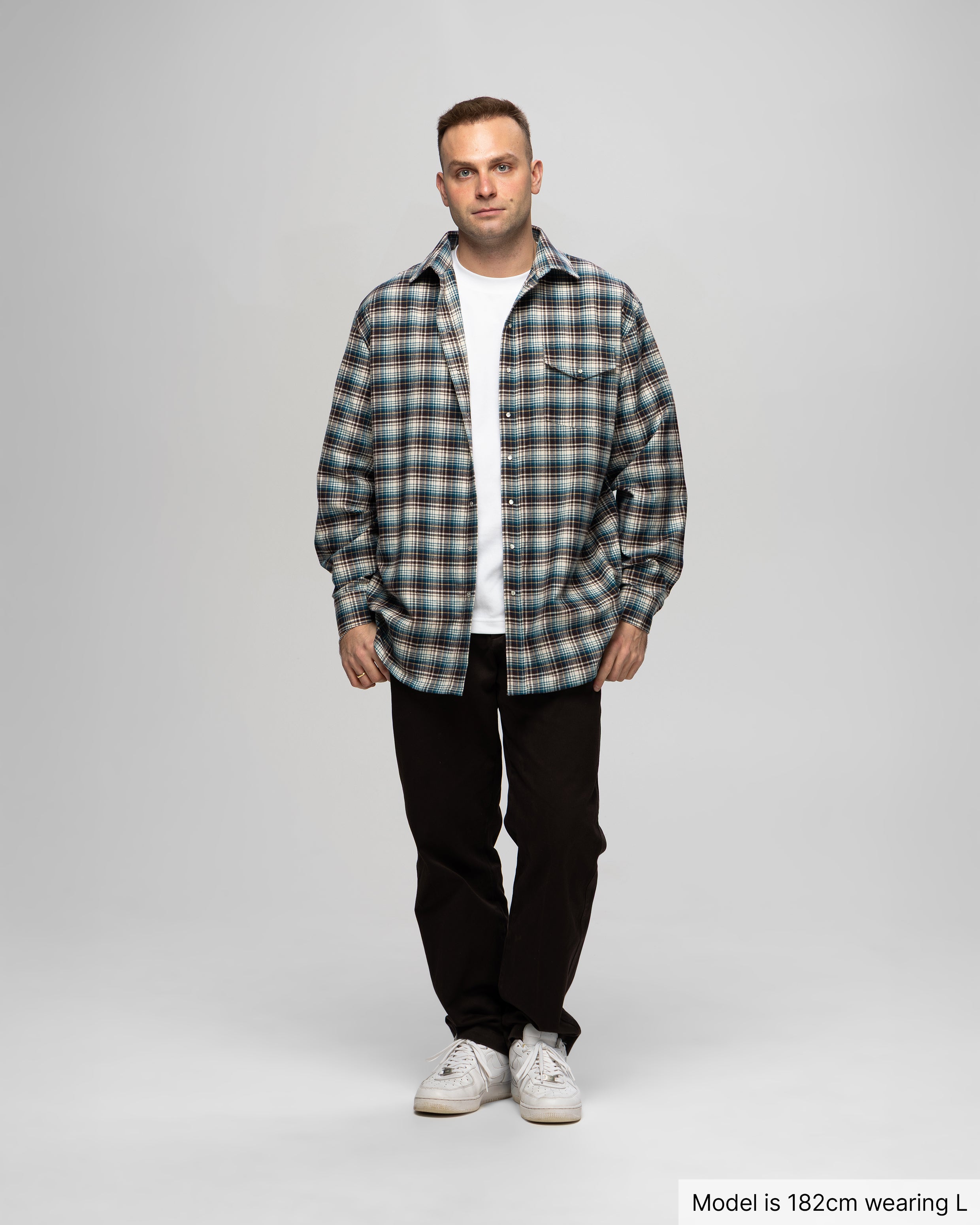 Plaid Shirt, Dark Green