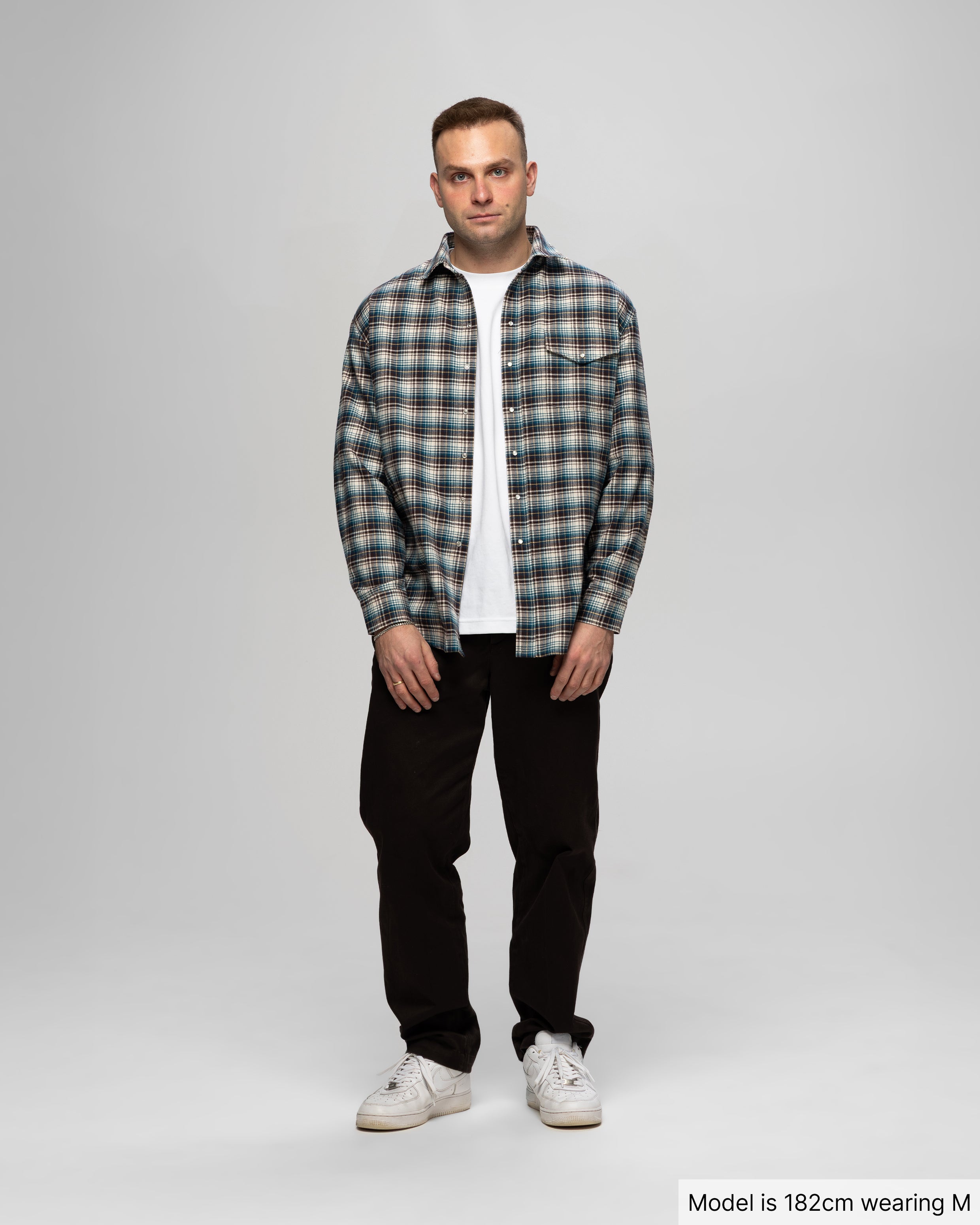Plaid Shirt, Dark Green