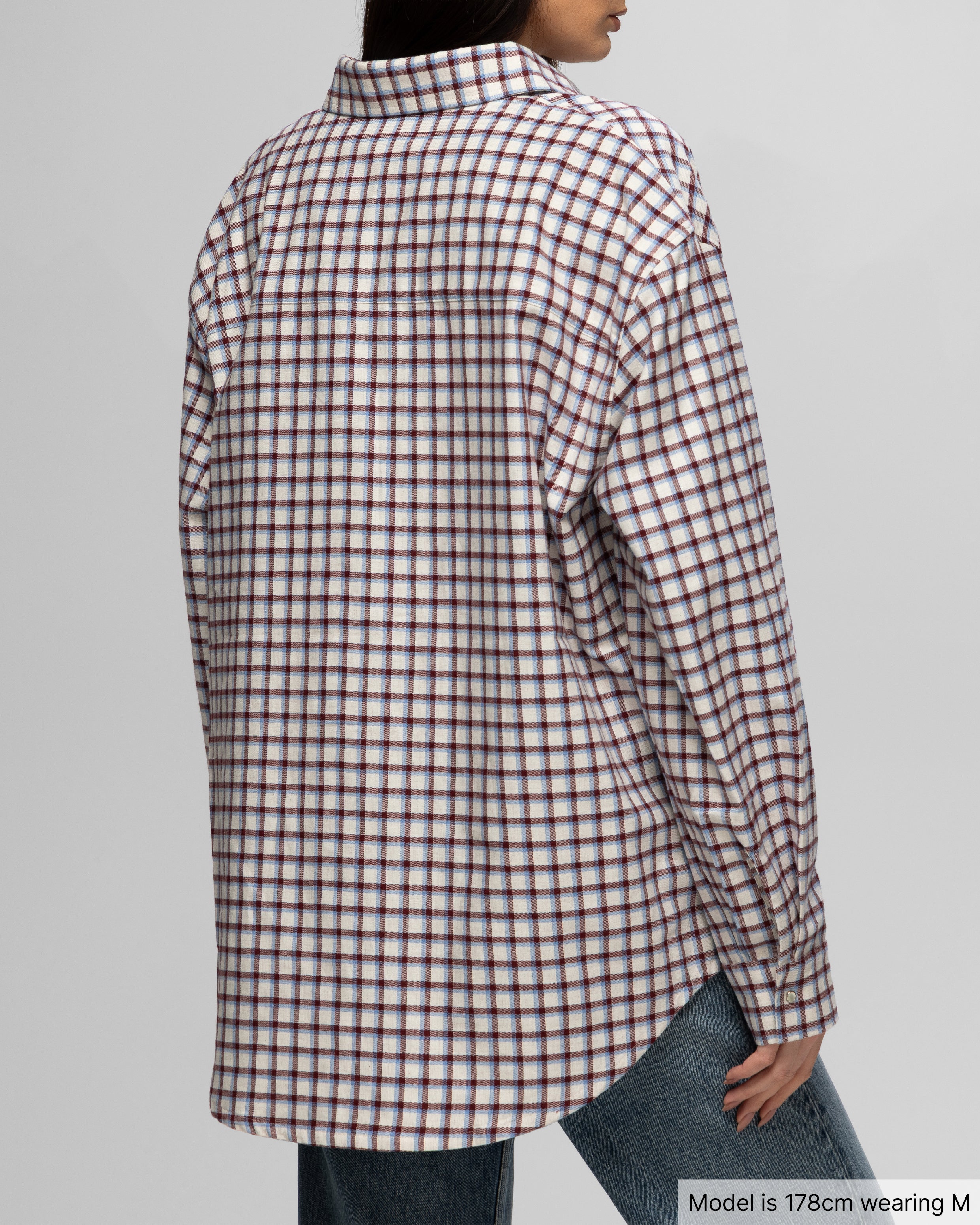 Plaid Shirt, Grey Red